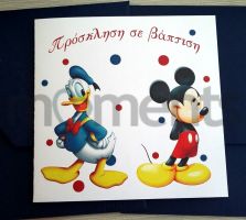 Mickey and Donald για δίδυμα αδερφάκια 