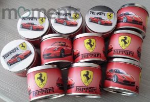 Ferrari  μεταλλικό κουτάκι μπομπονιέρα βάπτισης