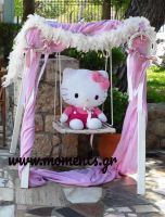 Hello Kitty διακόσμηση και κεράσματα βάπτισης Candy and Salty Bar