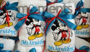Πετσέτα με κέντημα mickey mouse
