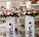 Λαμπάδες Γάμου με στεφάνι λουλουδιών